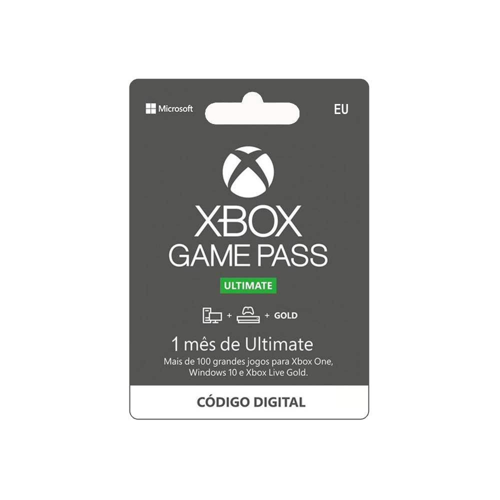 Xbox Game Pass Ultimate por 1 Mês, Microsoft - Código Digital - PT 1 UN